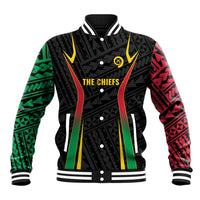 Custom Oceania Football Vanuatu Baseball Jacket Polynesian Tribal Pattern LT9 Unisex Black - Polynesian Pride