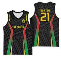 Custom Oceania Football Vanuatu Basketball Jersey Polynesian Tribal Pattern LT9 - Polynesian Pride
