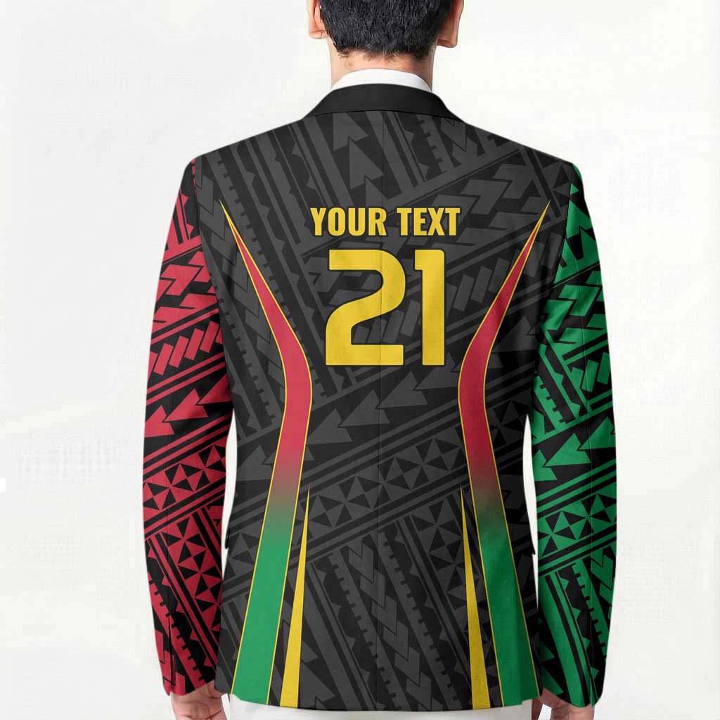 Custom Oceania Football Vanuatu Blazer Polynesian Tribal Pattern LT9 - Polynesian Pride