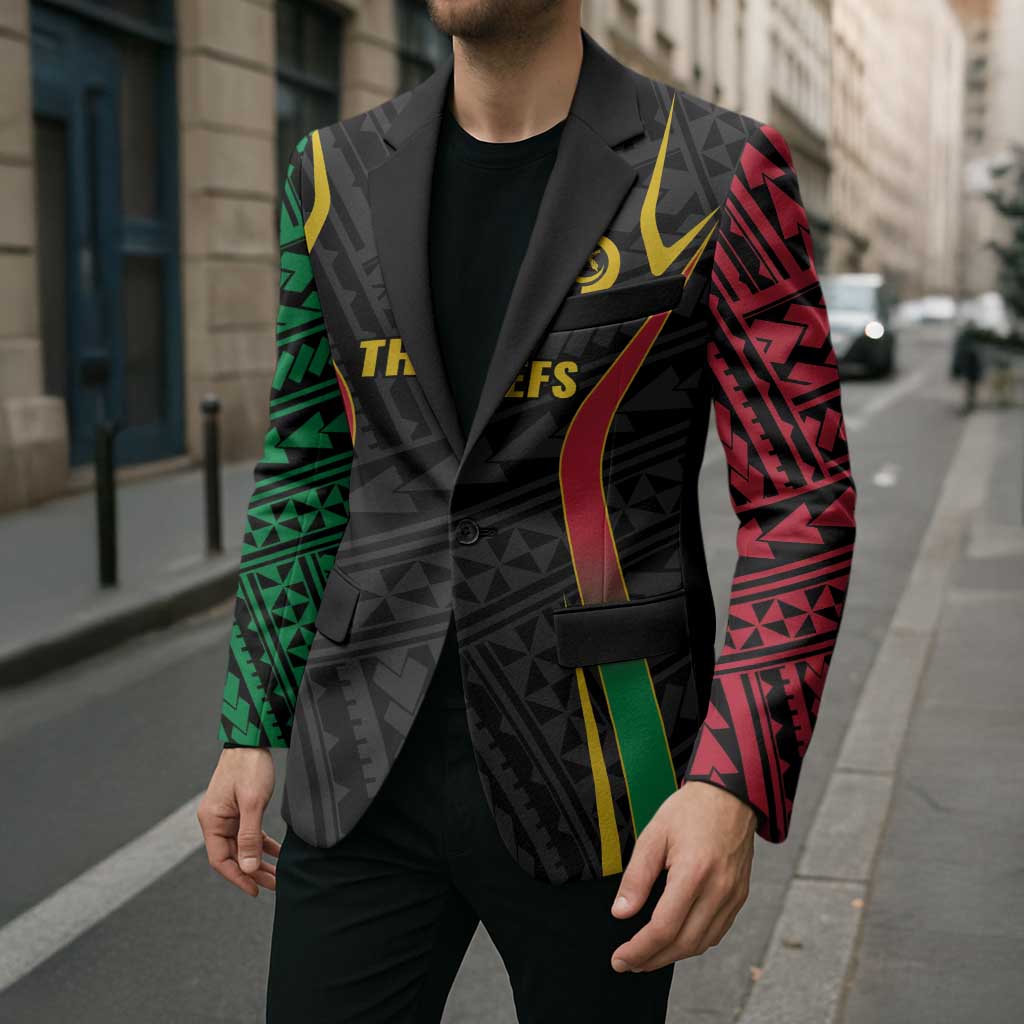 Custom Oceania Football Vanuatu Blazer Polynesian Tribal Pattern LT9 - Polynesian Pride