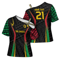 Custom Oceania Football Vanuatu Cross Shoulder Shirt Polynesian Tribal Pattern LT9 - Polynesian Pride