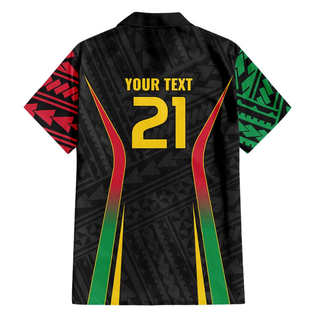 Custom Oceania Football Vanuatu Hawaiian Shirt Polynesian Tribal Pattern