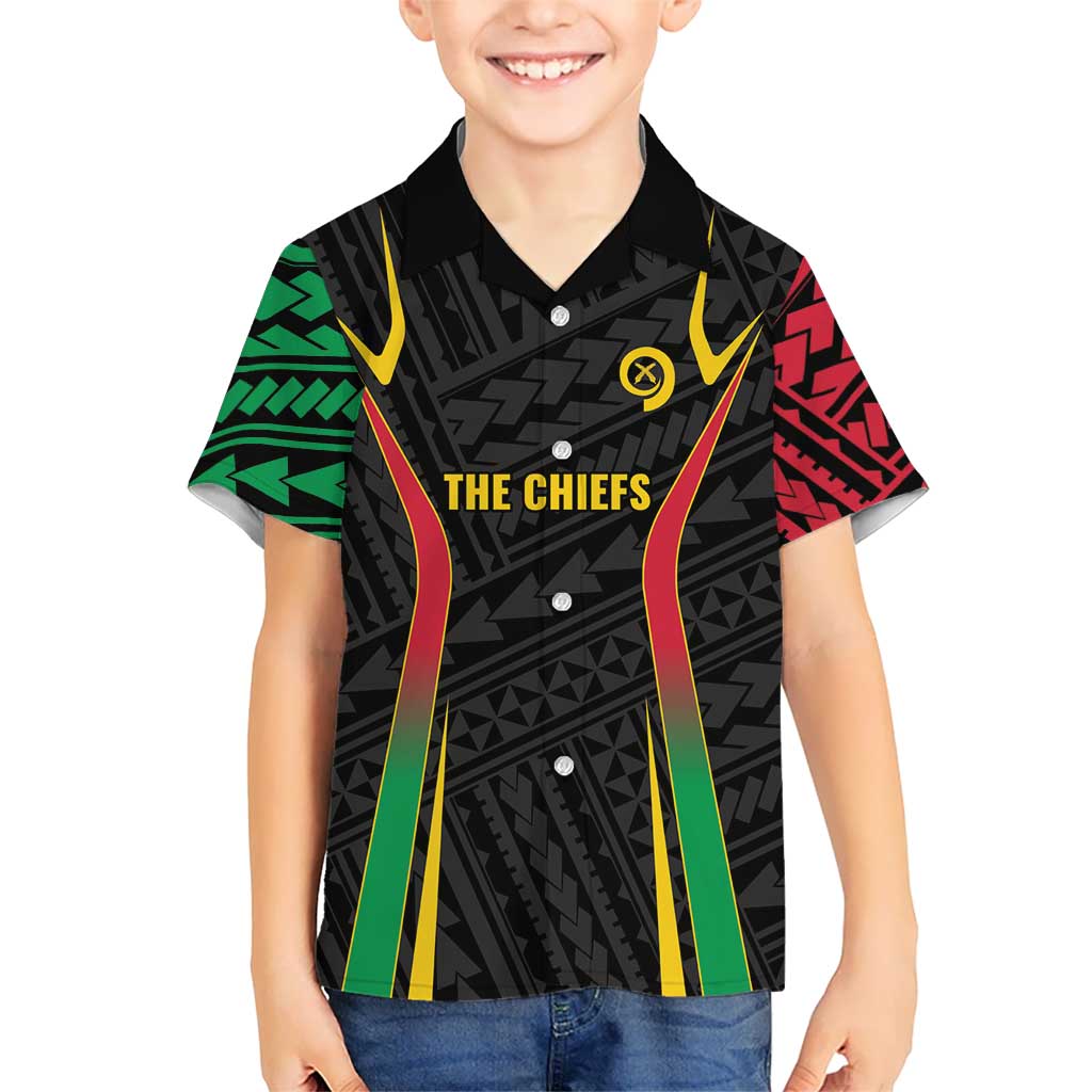 Custom Oceania Football Vanuatu Hawaiian Shirt Polynesian Tribal Pattern