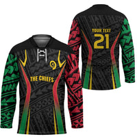 Custom Oceania Football Vanuatu Hockey Jersey Polynesian Tribal Pattern LT9 - Polynesian Pride