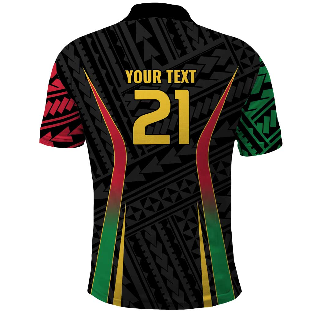 Custom Oceania Football Vanuatu Polo Shirt Polynesian Tribal Pattern LT9 - Polynesian Pride