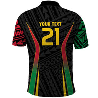 Custom Oceania Football Vanuatu Polo Shirt Polynesian Tribal Pattern LT9 - Polynesian Pride