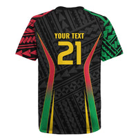 Custom Oceania Football Vanuatu Rugby Jersey Polynesian Tribal Pattern LT9 - Polynesian Pride