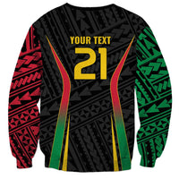Custom Oceania Football Vanuatu Sweatshirt Polynesian Tribal Pattern LT9 - Polynesian Pride