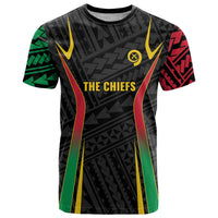Custom Oceania Football Vanuatu T Shirt Polynesian Tribal Pattern LT9 Black - Polynesian Pride