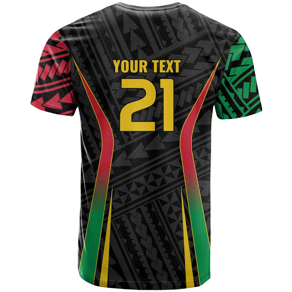 Custom Oceania Football Vanuatu T Shirt Polynesian Tribal Pattern LT9 - Polynesian Pride