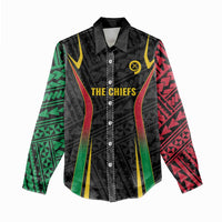Custom Oceania Football Vanuatu Women Casual Shirt Polynesian Tribal Pattern LT9 - Polynesian Pride