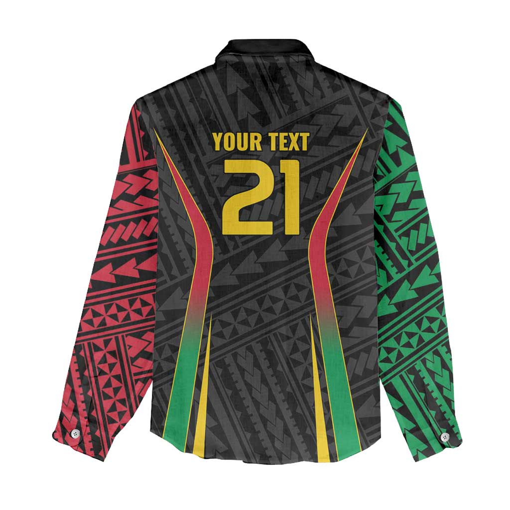 Custom Oceania Football Vanuatu Women Casual Shirt Polynesian Tribal Pattern LT9 - Polynesian Pride