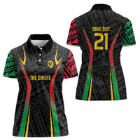 Custom Oceania Football Vanuatu Women Polo Shirt Polynesian Tribal Pattern LT9 - Polynesian Pride