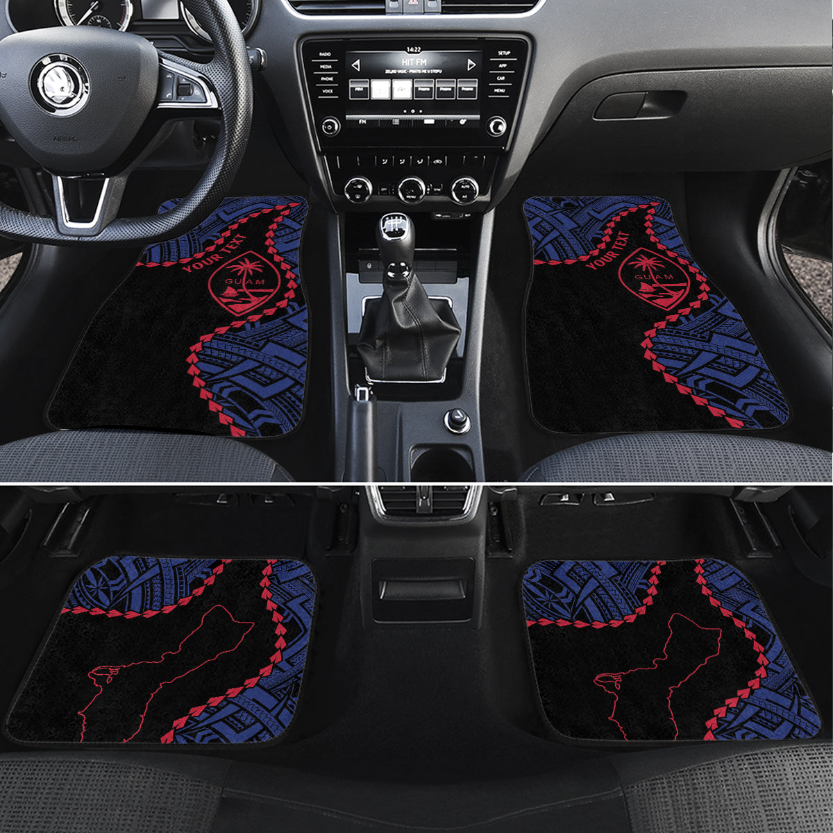 Personalized Guam 80th Anniversary Liberation Day Car Mats Guahan Basic Seal