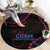 Personalized Guam 80th Anniversary Liberation Day Round Carpet Guahan Basic Seal