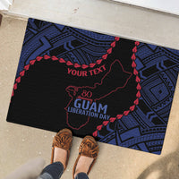 Personalized Guam 80th Anniversary Liberation Day Rubber Doormat Guahan Basic Seal