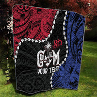 Personalized Guam 80th Anniversary Liberation Day Quilt Tano I Man Chamoru Since 1944