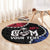 Personalized Guam 80th Anniversary Liberation Day Round Carpet Tano I Man Chamoru Since 1944