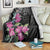 Guahan Puti Tai Nobiu Blanket Guam Bougainvillea Flower Art