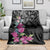 Guahan Puti Tai Nobiu Blanket Guam Bougainvillea Flower Art