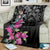 Guahan Puti Tai Nobiu Blanket Guam Bougainvillea Flower Art