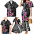 Guahan Puti Tai Nobiu Family Matching Mermaid Dress and Hawaiian Shirt Guam Bougainvillea Flower Art