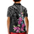 Guahan Puti Tai Nobiu Kid Polo Shirt Guam Bougainvillea Flower Art