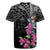 Guahan Puti Tai Nobiu Rugby Jersey Guam Bougainvillea Flower Art