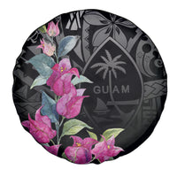 Guahan Puti Tai Nobiu Spare Tire Cover Guam Bougainvillea Flower Art