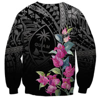 Guahan Puti Tai Nobiu Sweatshirt Guam Bougainvillea Flower Art