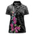 Guahan Puti Tai Nobiu Women Polo Shirt Guam Bougainvillea Flower Art