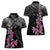 Guahan Puti Tai Nobiu Women Polo Shirt Guam Bougainvillea Flower Art