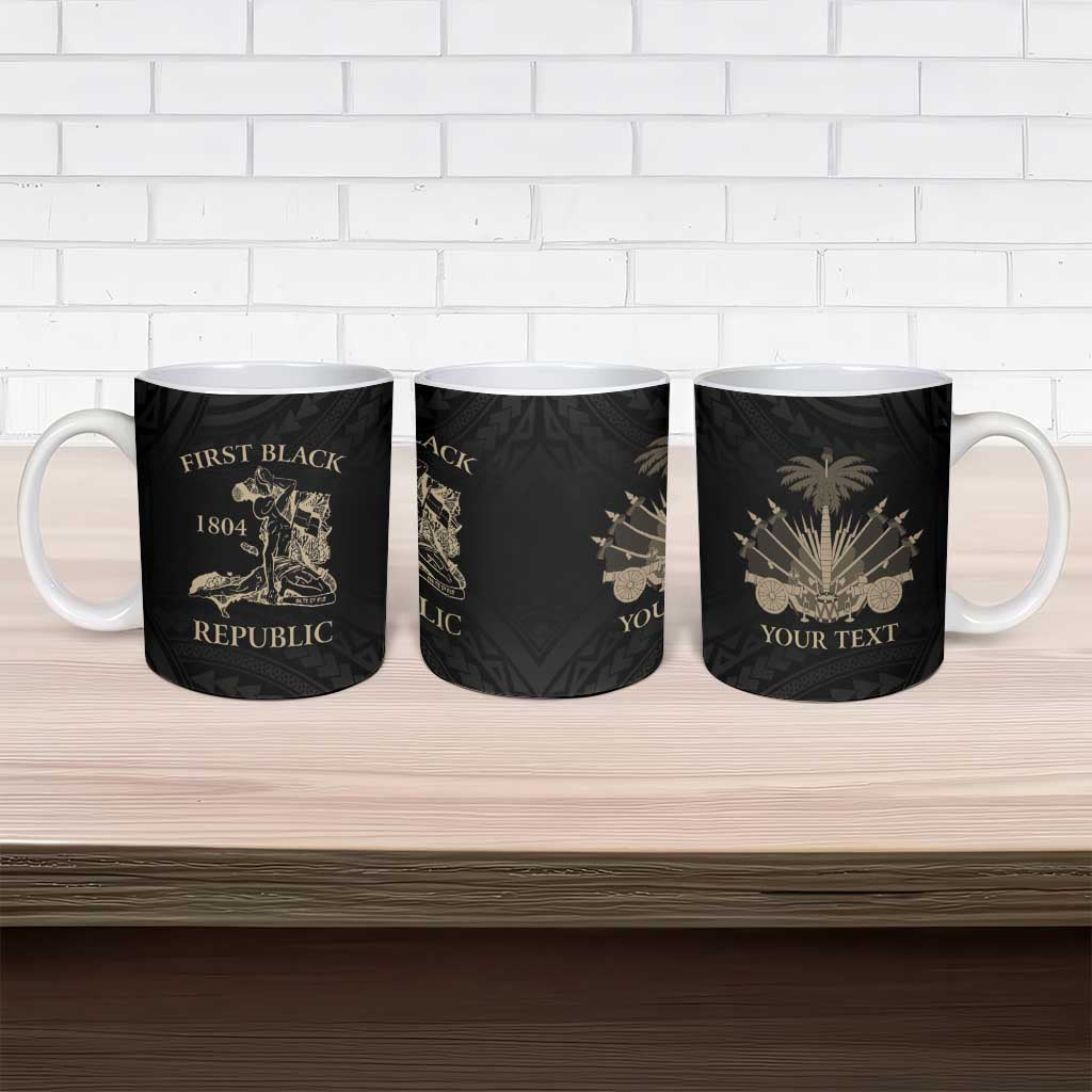 Personalized Haiti First Black Republic Ceramic Mug Negre Marron With Map And Flag LT9 - Polynesian Pride
