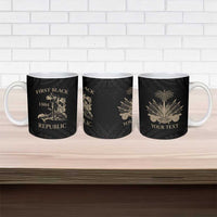 Personalized Haiti First Black Republic Ceramic Mug Negre Marron With Map And Flag LT9 - Polynesian Pride