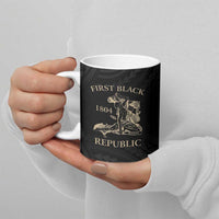 Personalized Haiti First Black Republic Ceramic Mug Negre Marron With Map And Flag LT9 - Polynesian Pride