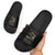 Personalized Haiti First Black Republic Slide Sandals Negre Marron With Map And Flag - Polynesian Pride