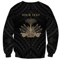 Personalized Haiti First Black Republic Sweatshirt Negre Marron With Map And Flag LT9 - Polynesian Pride
