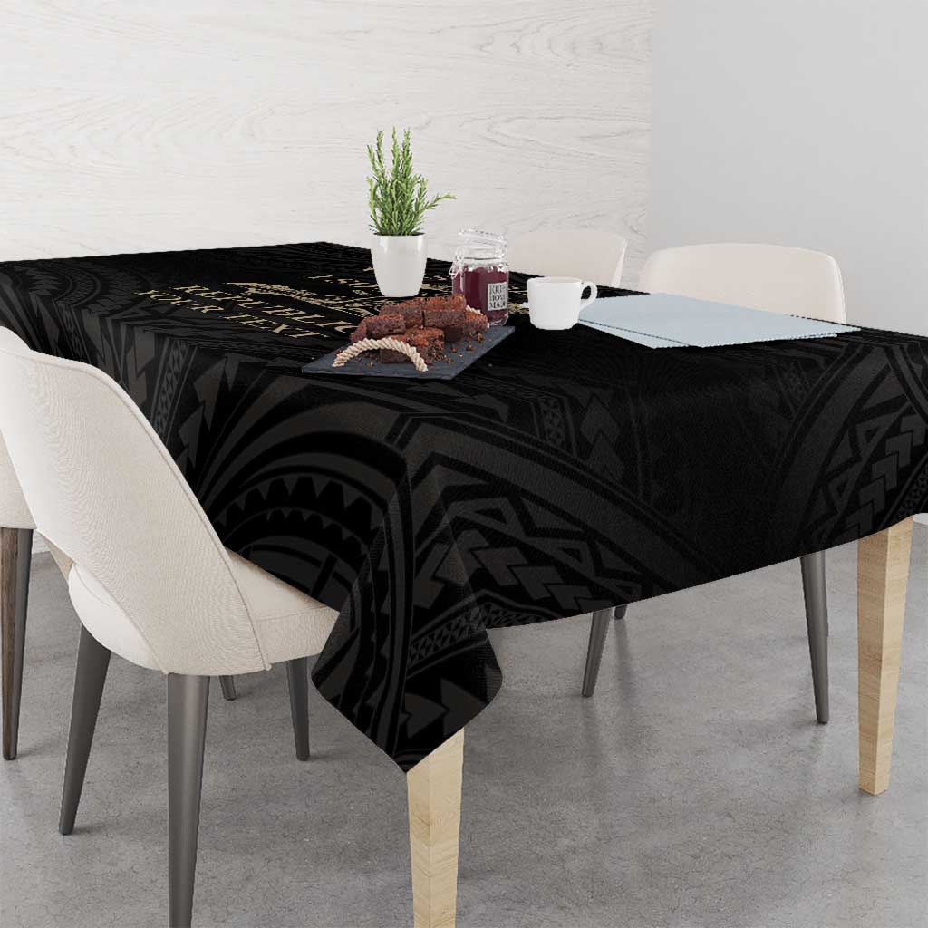 Personalized Haiti First Black Republic Tablecloth Negre Marron With Map And Flag LT9 - Polynesian Pride
