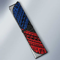 Personalized Philippines Auto Sun Shade Polynesian Tribal Tattoo with Filipino Flag Motif - Polynesian Pride