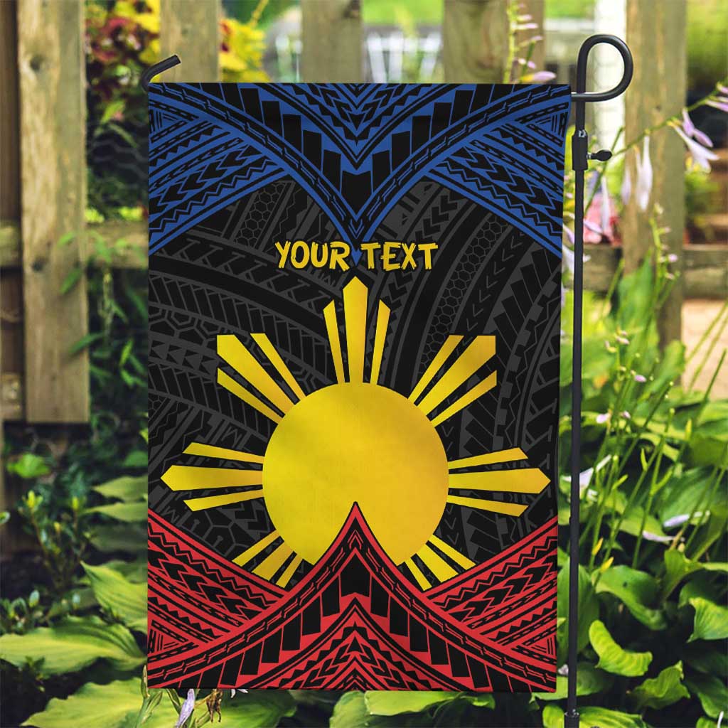 Personalized Philippines Garden Flag Polynesian Tribal Tattoo with Filipino Flag Motif