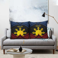 Personalized Philippines Pillow Cover Polynesian Tribal Tattoo with Filipino Flag Motif - Polynesian Pride