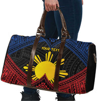 Personalized Philippines Travel Bag Polynesian Tribal Tattoo with Filipino Flag Motif - Polynesian Pride