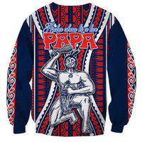 Personalised Aotearoa Father's Day Gift For Dad Sweatshirt Aroha Ahau Ki A Koe Papa - Maori Style Pattern LT9 - Polynesian Pride