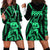 Maori Fathers Day New Zealand Hoodie Dress Aroha Ahau Ki A Koe Papa - Green LT9 - Polynesian Pride