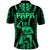 Maori Fathers Day New Zealand Polo Shirt Aroha Ahau Ki A Koe Papa Green LT9 - Polynesian Pride