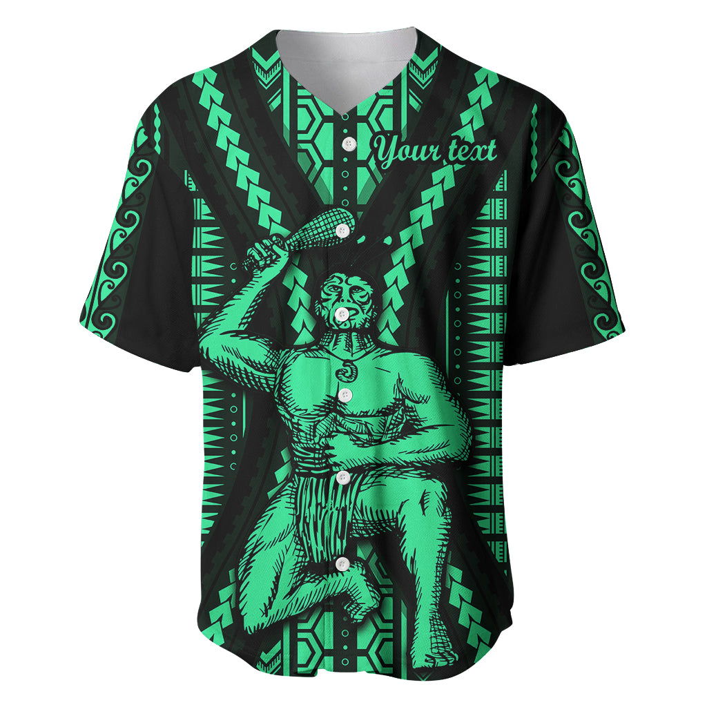 Custom Maori Fathers Day New Zealand Baseball Jersey Aroha Ahau Ki A Koe Papa - Green LT9 Green - Polynesian Pride