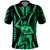 Custom Maori Fathers Day New Zealand Polo Shirt Aroha Ahau Ki A Koe Papa Green LT9 Green - Polynesian Pride