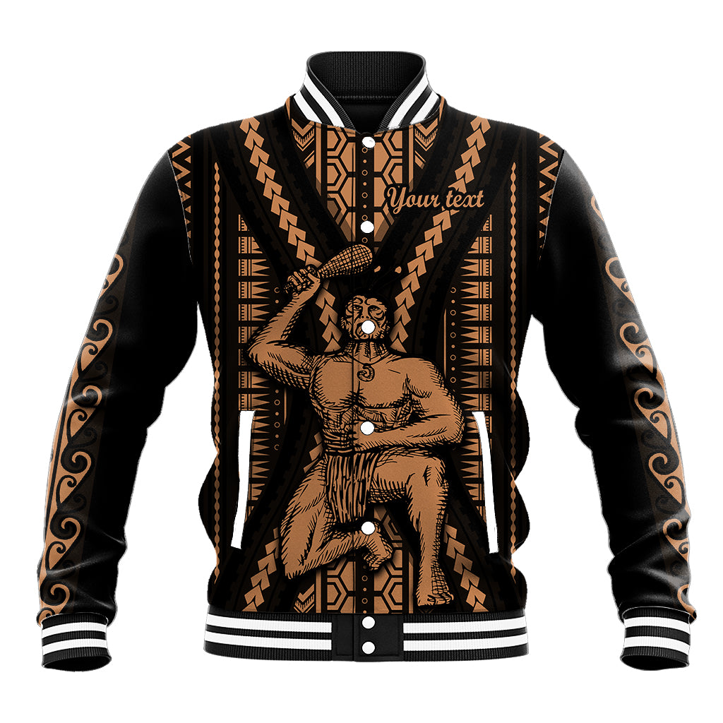 Custom Maori Fathers Day New Zealand Baseball Jacket Aroha Ahau Ki A Koe Papa - Nude LT9 Unisex Nude - Polynesian Pride