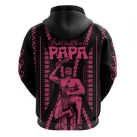 Maori Fathers Day New Zealand Hoodie Aroha Ahau Ki A Koe Papa Pink LT9 - Polynesian Pride