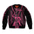 Maori Fathers Day New Zealand Sleeve Zip Bomber Jacket Aroha Ahau Ki A Koe Papa - Pink LT9 Unisex Pink - Polynesian Pride